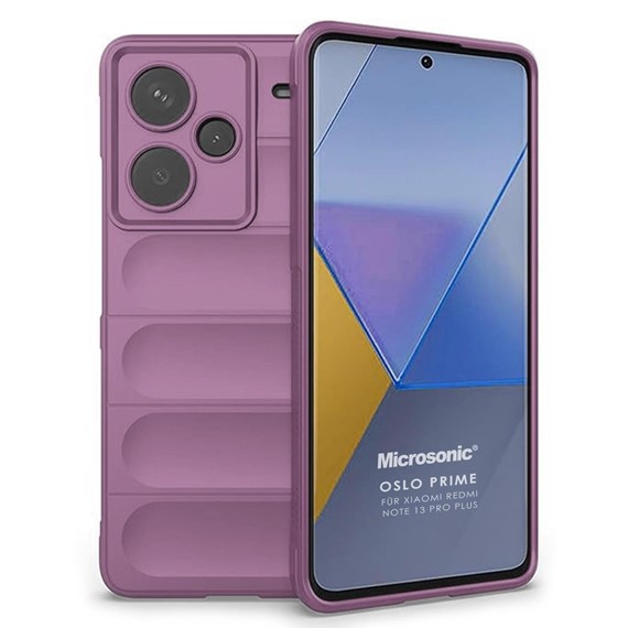 Microsonic Xiaomi Redmi Note 13 Pro Plus 5G Kılıf Oslo Prime Lila 1