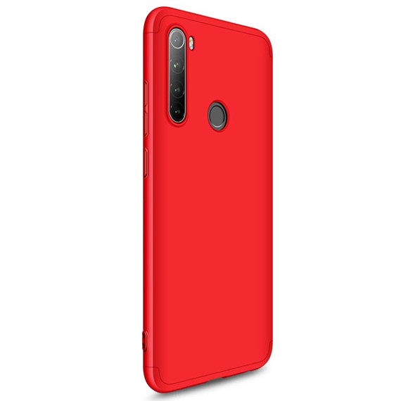 Microsonic Xiaomi Redmi Note 8 Kılıf Double Dip 360 Protective Kırmızı 2