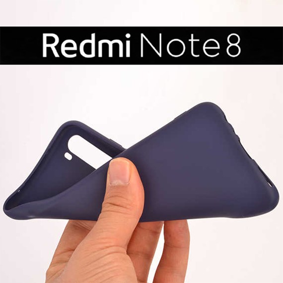 Microsonic Matte Silicone Xiaomi Redmi Note 8 Kılıf Kırmızı 3