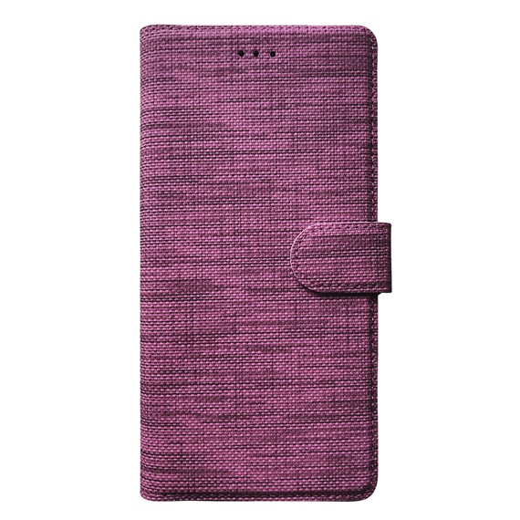 Microsonic Xiaomi Redmi Note 9 Pro Max Kılıf Fabric Book Wallet Mor 2