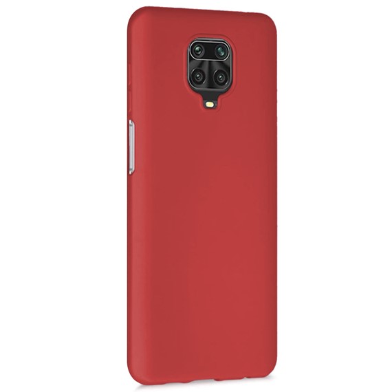 Microsonic Matte Silicone Xiaomi Redmi Note 9S Kılıf Kırmızı 2