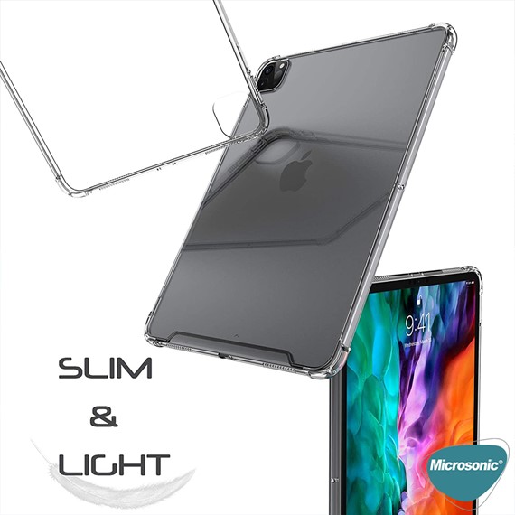 Microsonic Apple iPad Pro 12 9 2022 6 Nesil Kılıf A2436-A2764-A2437-A2766 Shock Absorbing Şeffaf 6