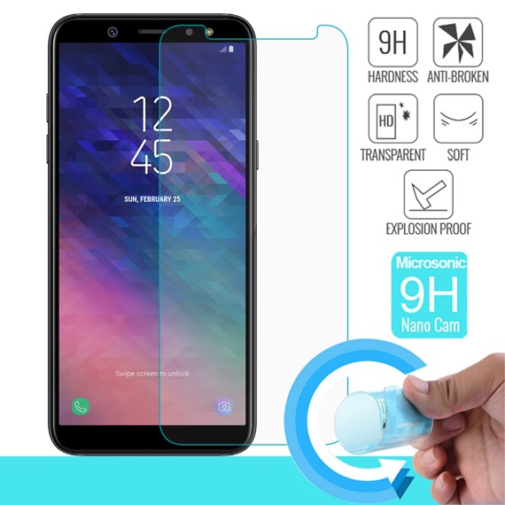 Microsonic Samsung Galaxy A6 2018 Nano Cam Ekran koruyucu Kırılmaz film 1