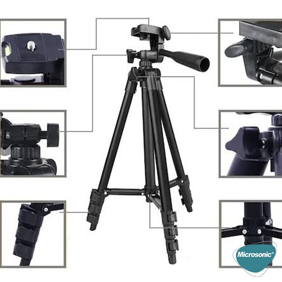 Microsonic 3120A 102cm Professional Kamera Tripodu 4