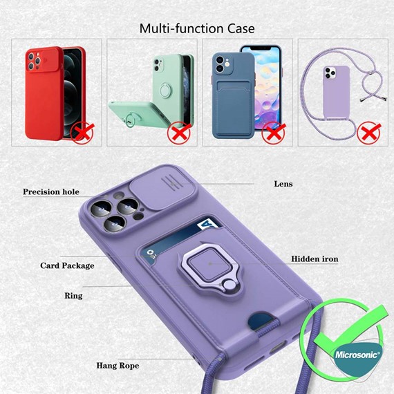 Microsonic Apple iPhone 6 Plus Kılıf Multifunction Silicone Yeşil 3