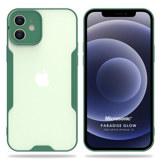 Microsonic Apple iPhone 12 Kılıf Paradise Glow Yeşil 1