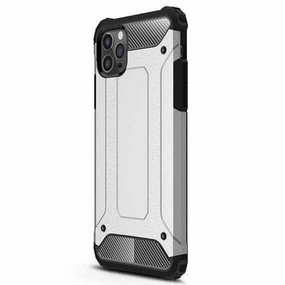 Microsonic Apple iPhone 13 Pro Max Kılıf Rugged Armor Gümüş 2