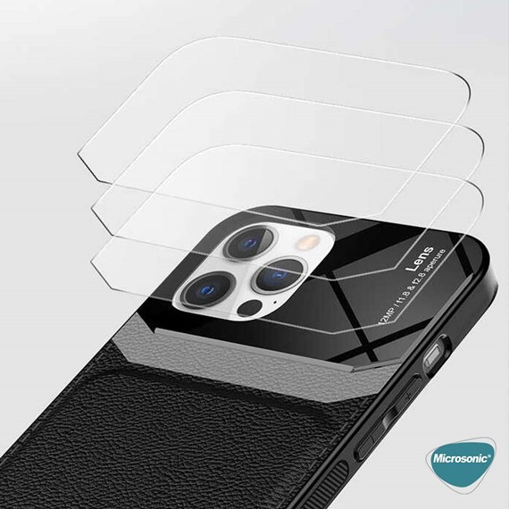 Microsonic Apple iPhone SE 2020 Kılıf Uniq Leather Siyah 3