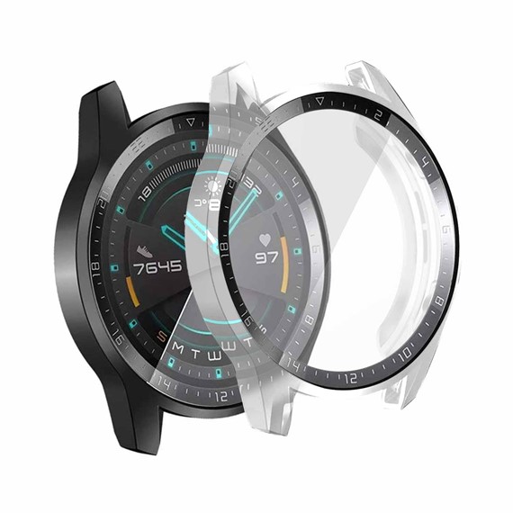 Microsonic Huawei Watch GT2 46mm Kılıf Matte Premium Slim WatchBand Şeffaf 1