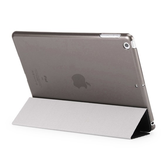 Microsonic Apple iPad 9 7 2017 A1822-A1823 Smart Case ve arka Kılıf Gümüş 3