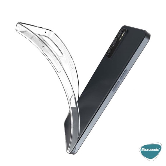 Microsonic Oppo Reno 6 4G Kılıf Transparent Soft Beyaz 4