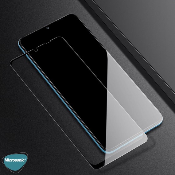 Microsonic Samsung Galaxy A13 5G Tam Kaplayan Temperli Cam Ekran Koruyucu Siyah 5