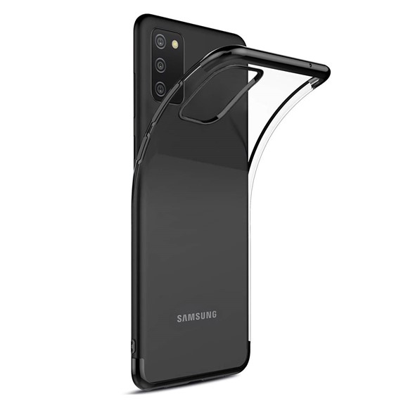 Microsonic Samsung Galaxy A02s Kılıf Skyfall Transparent Clear Siyah 2
