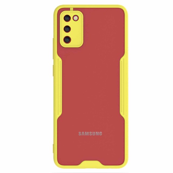 Microsonic Samsung Galaxy A03S Kılıf Paradise Glow Sarı 2