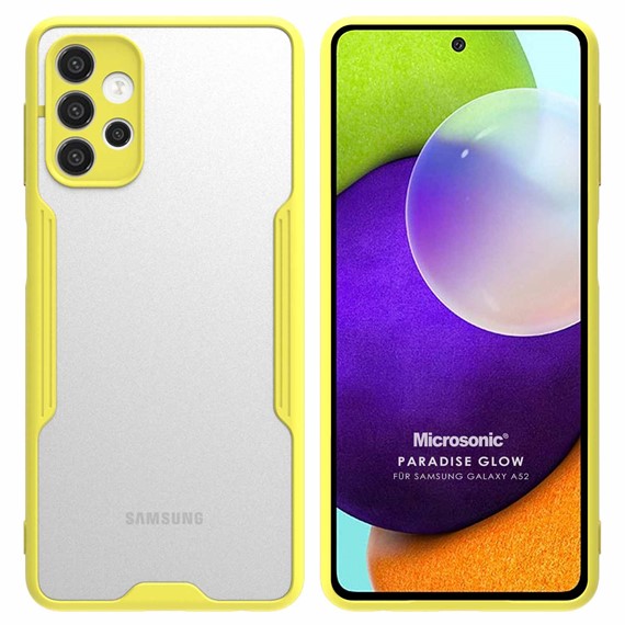 Microsonic Samsung Galaxy A52 Kılıf Paradise Glow Sarı 1