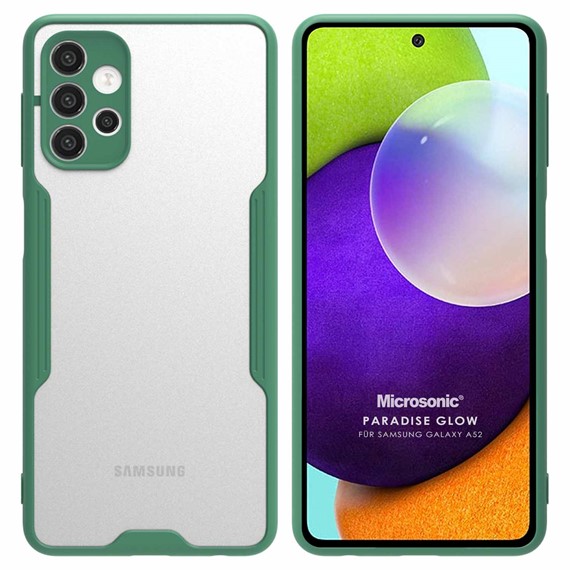 Microsonic Samsung Galaxy A52 Kılıf Paradise Glow Yeşil 1