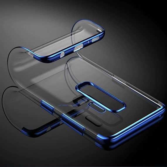 Microsonic Samsung Galaxy A6 2018 Kılıf Skyfall Transparent Clear Mavi 3