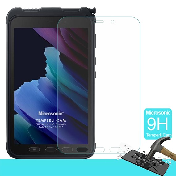 Microsonic Samsung Galaxy Tab Active 3 T577 Tempered Glass Cam Ekran Koruyucu 1