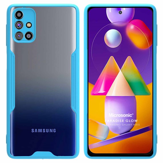 Microsonic Samsung Galaxy M31S Kılıf Paradise Glow Turkuaz 1
