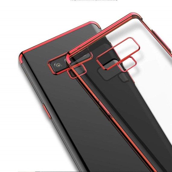 Microsonic Samsung Galaxy Note 9 Kılıf Skyfall Transparent Clear Kırmızı 3