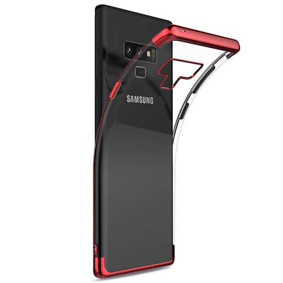 Microsonic Samsung Galaxy Note 9 Kılıf Skyfall Transparent Clear Kırmızı 2