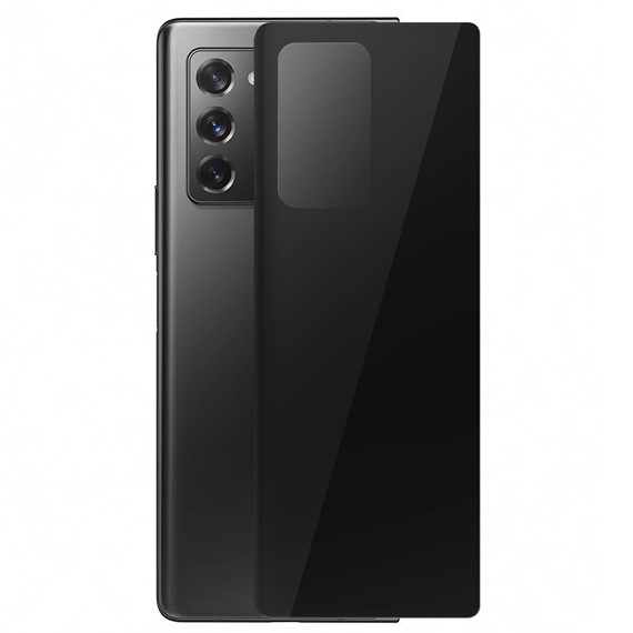 Microsonic Samsung Galaxy Z Fold 2 Ön Arka Tam Kaplayan Temperli Cam Ekran Koruyucu Siyah 3