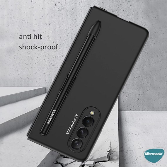 Microsonic Samsung Galaxy Z Fold 3 Kılıf S-Pen Fold Edition Siyah 3