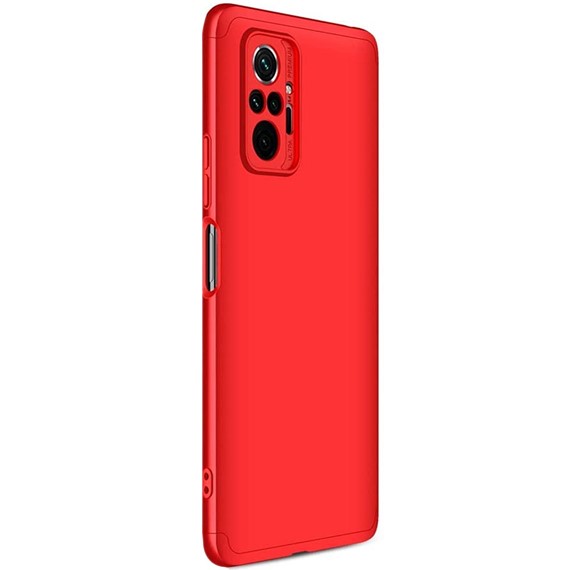 Microsonic Xiaomi Redmi Note 10 Pro Kılıf Double Dip 360 Protective Kırmızı 2