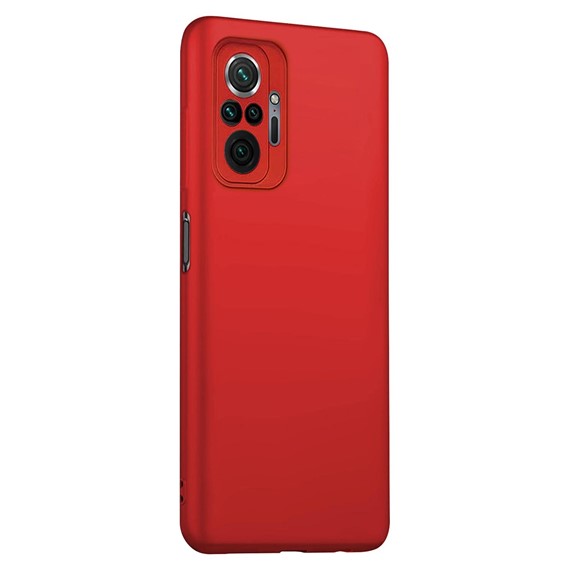 Microsonic Matte Silicone Xiaomi Redmi Note 10 Pro Kılıf Kırmızı 2