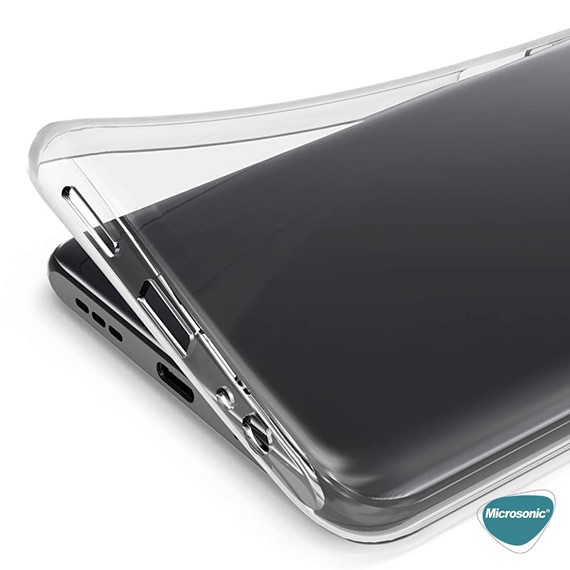 Microsonic Xiaomi Redmi Note 10 Pro Max Kılıf Transparent Soft Beyaz 6