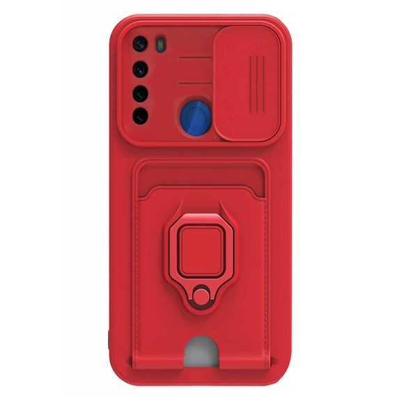 Microsonic Xiaomi Redmi Note 8 Kılıf Multifunction Silicone Kırmızı 2
