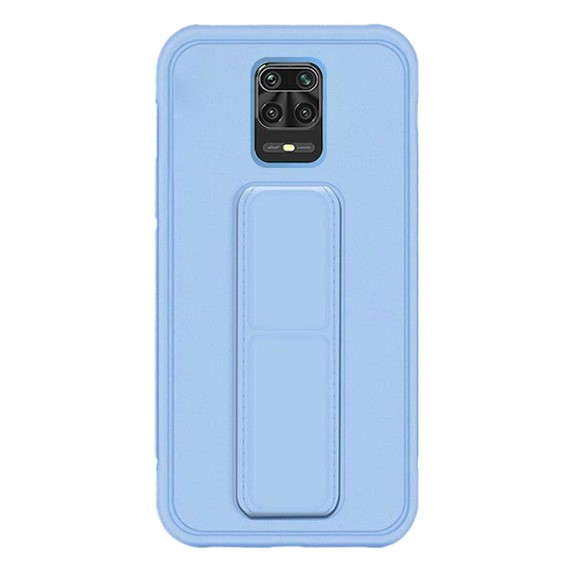 Microsonic Xiaomi Redmi Note 9 Pro Max Kılıf Hand Strap Mavi 2