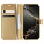 Microsonic Apple iPhone 16 Pro Max Kılıf Delux Leather Wallet Gold