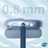 Microsonic Apple AirPods Max Kılıf Crystal Clear TPU Cover Mavi 4
