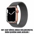 Microsonic Apple Watch Series 3 42mm Kordon Medium Size 147mm Knitted Fabric Single Loop Koyu Gri 2