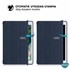 Microsonic Apple iPad 9 7 2017 A1822-A1823 Folding Origami Design Kılıf Lacivert 4