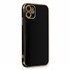 Microsonic Apple iPhone 12 Kılıf Olive Plated Siyah 1