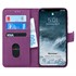 Microsonic Apple iPhone 11 Pro Max 6 5 Kılıf Fabric Book Wallet Mor 1