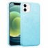 Microsonic Apple iPhone 12 Kılıf Sparkle Shiny Mavi 1