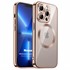 Microsonic Apple iPhone 13 Pro Kılıf MagSafe Luxury Electroplate Rose Gold 1