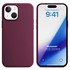 Microsonic Apple iPhone 15 Plus Kılıf Liquid Lansman Silikon Bordo 1