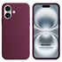 Microsonic Apple iPhone 16 Kılıf Liquid Lansman Silikon Bordo 1