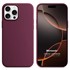 Microsonic Apple iPhone 16 Pro Kılıf Liquid Lansman Silikon Bordo 1