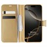 Microsonic Apple iPhone 16 Pro Max Kılıf Delux Leather Wallet Gold 1