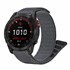 Microsonic Garmin Approach S62 Kordon UltraFit Hasırlı Woven Gri 1