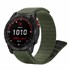 Microsonic Garmin Fenix 6 Sapphire Kordon UltraFit Hasırlı Woven Koyu Yeşil 1