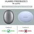 Microsonic Huawei FreeBuds 5 Mat Silikon Kılıf Mavi 2