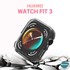 Microsonic Huawei Watch Fit 3 Kılıf 360 Full Round Soft Silicone Siyah 5