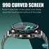Microsonic Huawei Watch GT2 46mm Tam Kaplayan Temperli Cam Full Ekran Koruyucu Siyah 3