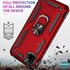 Microsonic Huawei Y5P Kılıf Military Ring Holder Kırmızı 4